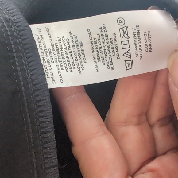 Ann Taylor Black Faux Leather Pants - Picture 4 of 4